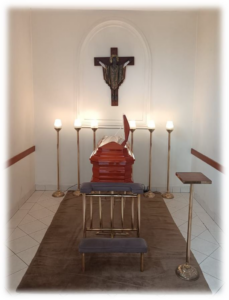 capilla ardiente de bronce