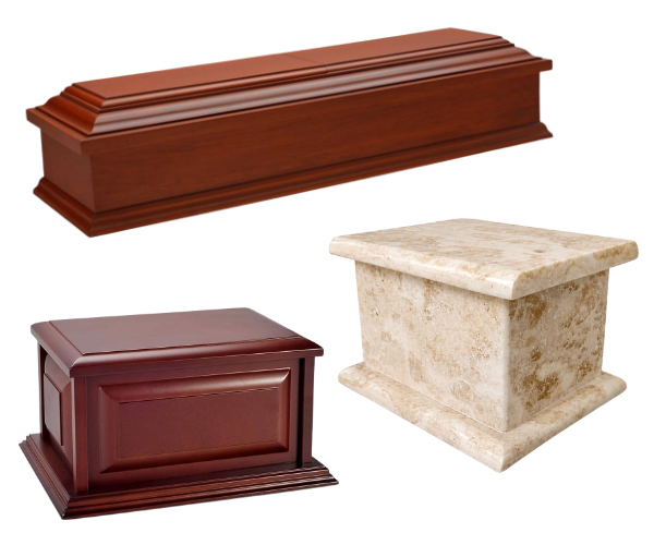 ataud laqueado urna madera y marmol